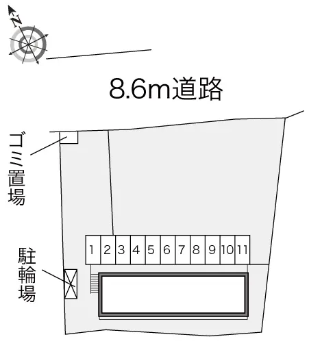 ★手数料０円★和歌山市栄谷　月極駐車場（LP）